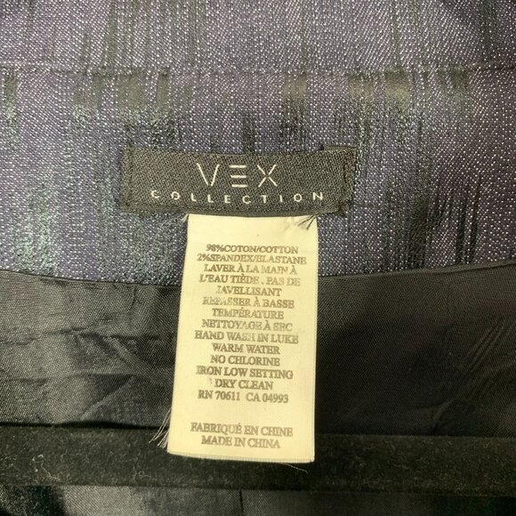 Retro style denim jacket 50"s style funnel collar col navy size 40(10) - Picture 2 of 11